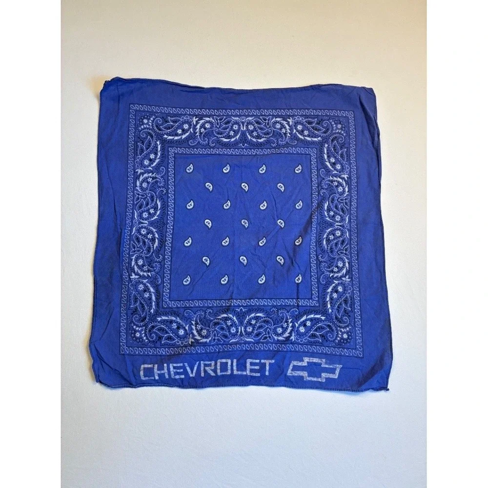 Harley-Davidson Blue Paisley Bandana Scarf Cotton Motorcycle Collectible